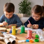10 idées d’activités manuelles avec des objets recyclés pour occuper les enfants à la maison